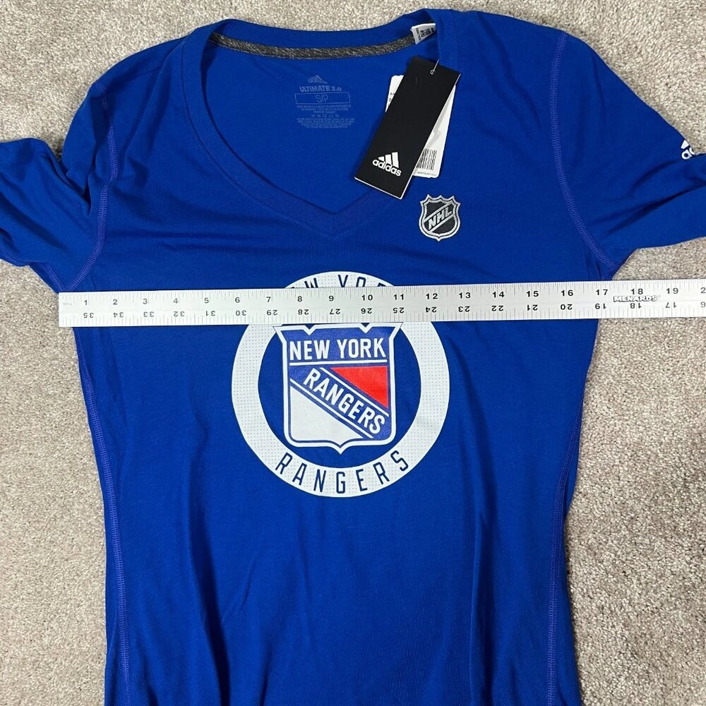 Adidas Womens S Blue New York Rangers NHL Hockey Ultimate 2 Long Sleeve Tee‎ NWT - Picture 6 of 7